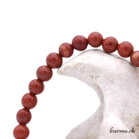 Bracelet enfant en Jaspe rouge 4mm