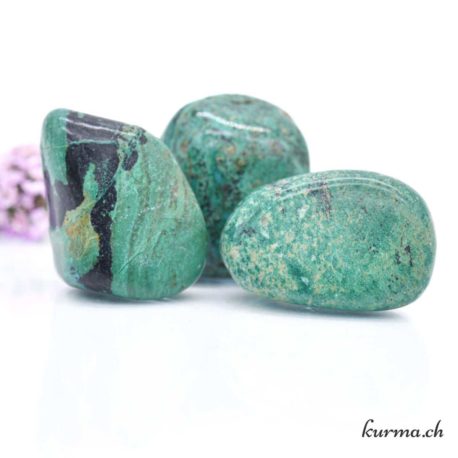 Eilat Stone (Chrysocolle-Malachite-Turquoise-Azurite) - Pierre roulée - Taille M
