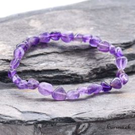 Bracelet Améthyste Nuggets 4-6mm
