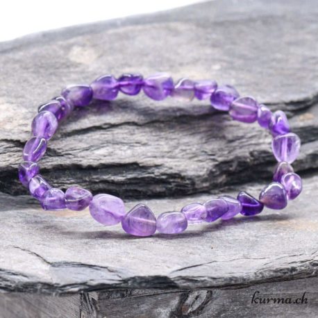 Bracelet Améthyste Nuggets 4-6mm