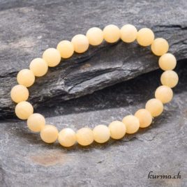 Bracelet Calcite jaune mate 8-8,5mm - N°17873 • bracelet calcite jaune 8 8.5mm matte 8902 1 Bracciale in calcite gialla opaca 8-8,5 mm