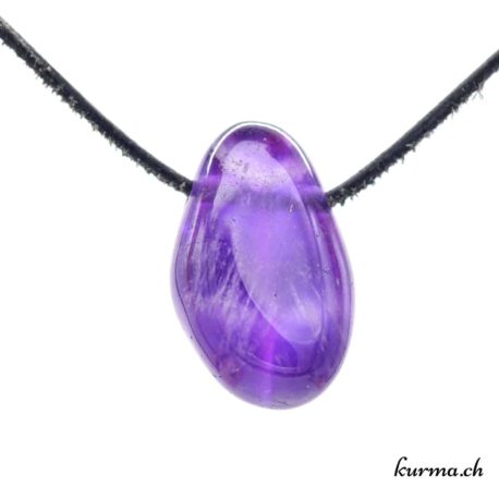 Amethyst - Pierced stone for necklace