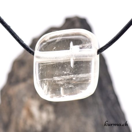Calcite yellow &#039;citron&#039; - Pierced stone jewel