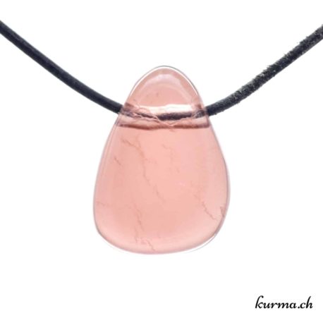 Fluorite brune - Collier en pierre percée