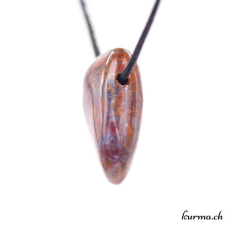 Jaspis Chalcedon &#039;Universität&#039; - Schmuckstück aus durchbohrtem Stein