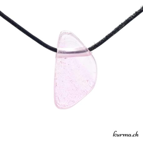 Gioiello in kunzite con pietra arrotolata