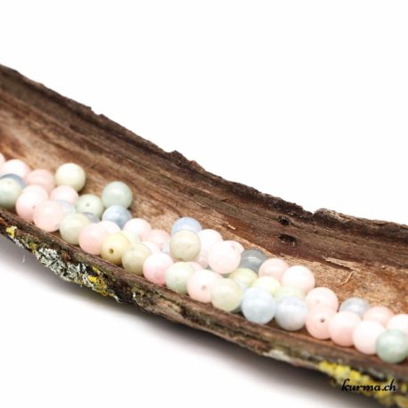 Aquamarine, Morganite, Heliodore - Beads 4-4.5mm - Matt