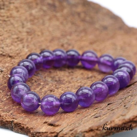 Bracciale in ametista 8,5-9 mm