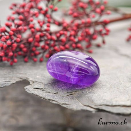 Amethyst from Zambia - Rolled stone - Size M