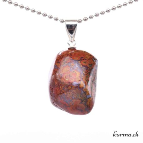 Jaspe Calcédoine 'Université' bijou en argent 925