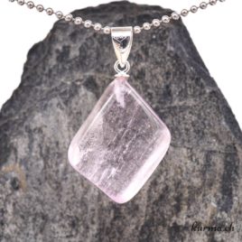 Kunzite pendentif en argent 925