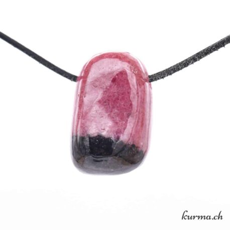 Rhodonite - Pierced stone necklace