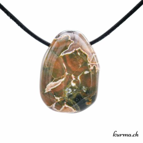 Rhyolite green pierced stone jewel