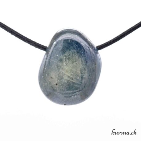 Saphir bleu - Pendentif en pierre percée