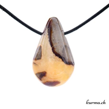 Septaria yellow pierced stone jewel