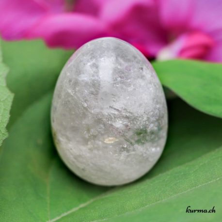 Pierced Rock Crystal Yoni Egg - Size M