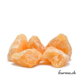 Calcite orange - Pierre brute de poche - Taille XXXL