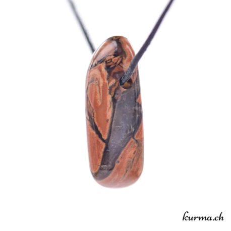 Rhyolite &#039;Star Agate&#039; - Pierced stone pendant