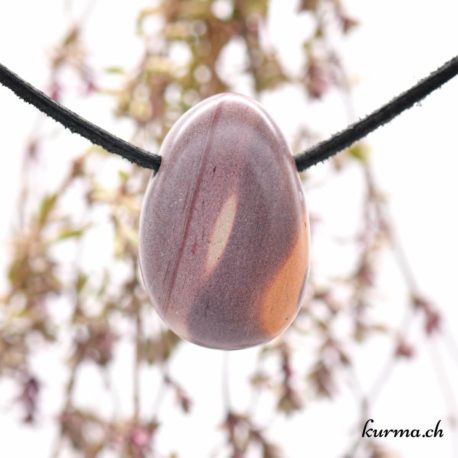Stoneware &#039;Printstone&#039; - Pierced stone pendant