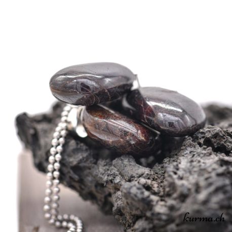 Grenat pyrope pendentif en argent 925