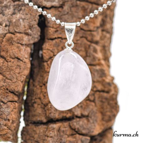 Quartz lavande pendentif en argent 925