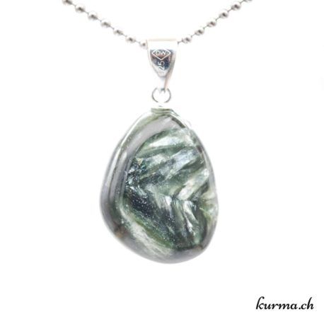Séraphinite pendentif boucle en argent