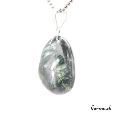 Séraphinite pendentif boucle en argent