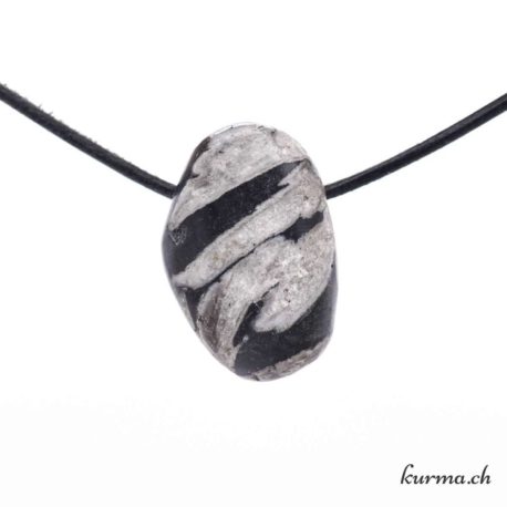 Pinolite &quot;Pierre Chrysanthème&quot; - Collana di pietre forate