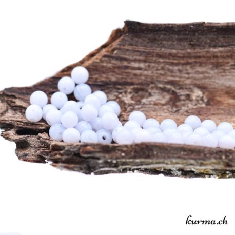 Calcedonio blu - Perle 4-4,5 mm