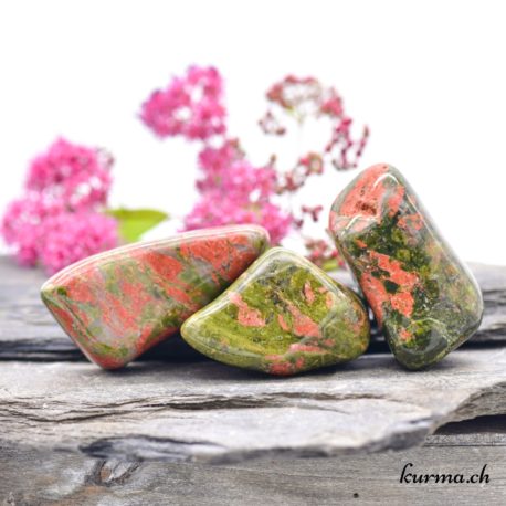 Unakite / Epidote - Pierre roulée - Taille XL