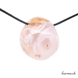 Agate géode collier en pierre percée