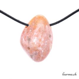 Agate mousse rose - Bijou en pierre roulée