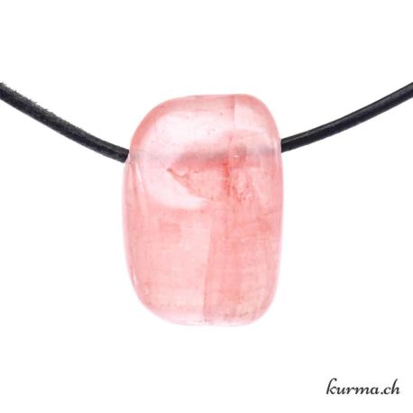 Calcite albicocca - Collana di pietre forate