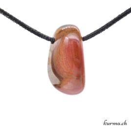 Polychromer Jaspis Steinhalskette