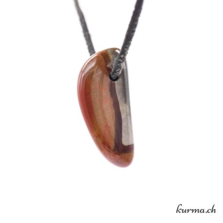 Polychrome jasper stone necklace
