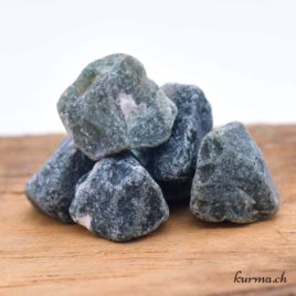 Agate mousse arrondi - Pierre brute de poche - Taille S