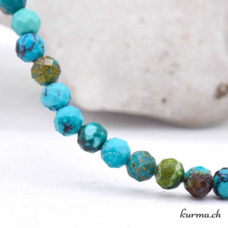 4mm Turquoise Bracelet - Faceted