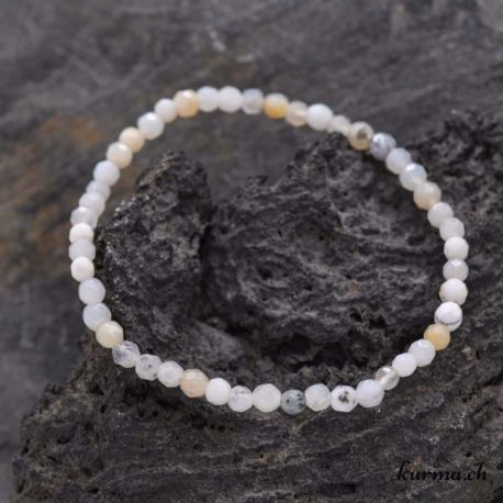 Armband Dendritischer Opal 4mm - Facetten