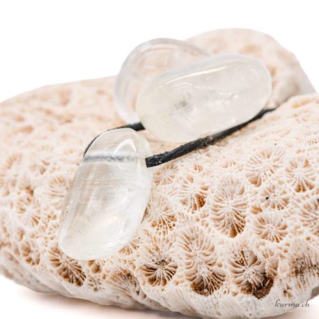 Calcite jaune citron - Pendentif en pierre percée