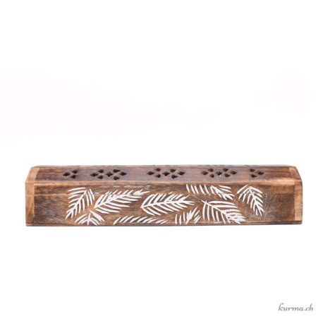 Incense-Holder - Wood - Leaf box 30cm
