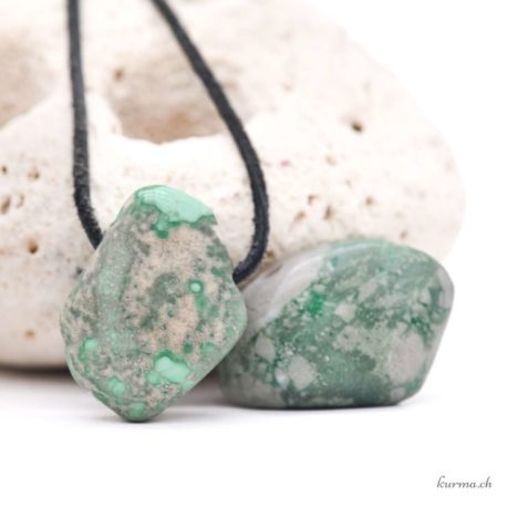 Variscite - Qualità B - Ciondolo in pietra forata