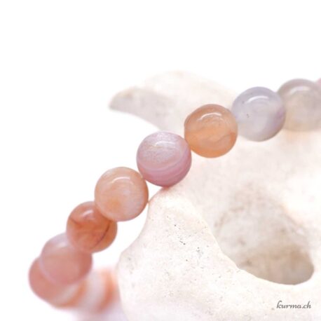 Botswana Achat Armband apricot-rosa 8mm