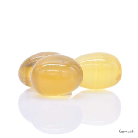 Calcite jaune miel - Pierre roulée - Taille M