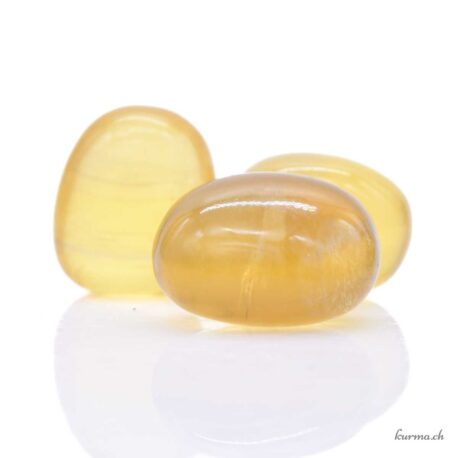 Calcite jaune miel - Pierre roulée - Taille M