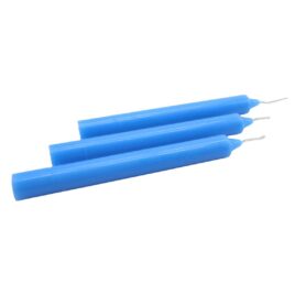 Bougie Teintée Masse - Bleu Pastel - 22cm