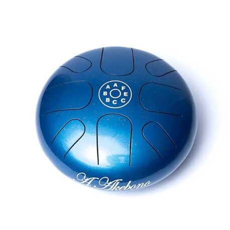 Tamburo a lingua d'acciaio - Gamme Akebono- 8 note - Blu petrolio