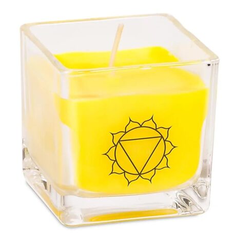 Candela profumata alla cera di stupro - 3° chakra