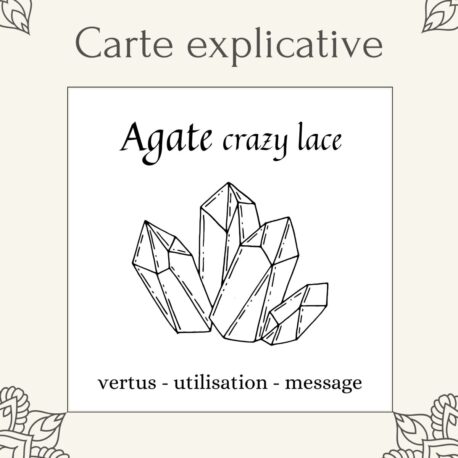 Agate Crasy Lace lithotherapy card