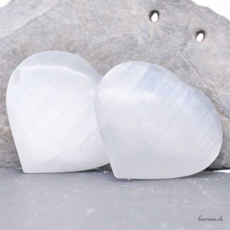 Cuore di selenite 9 cm